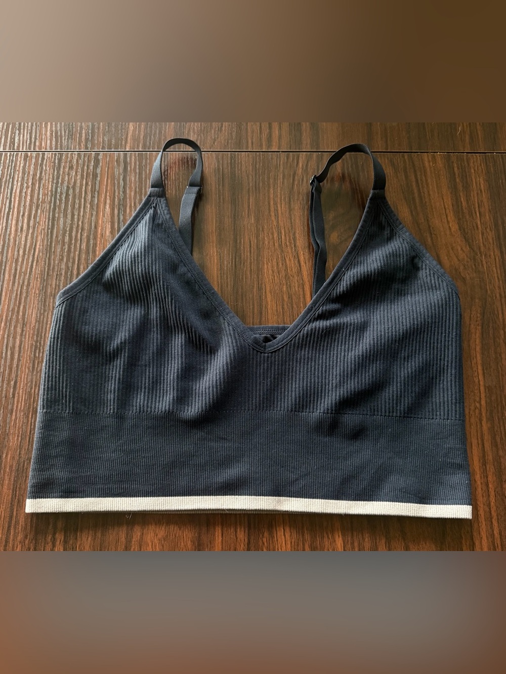 LARGE Harper Wilde Ribbed Seamless Triangle Bralette